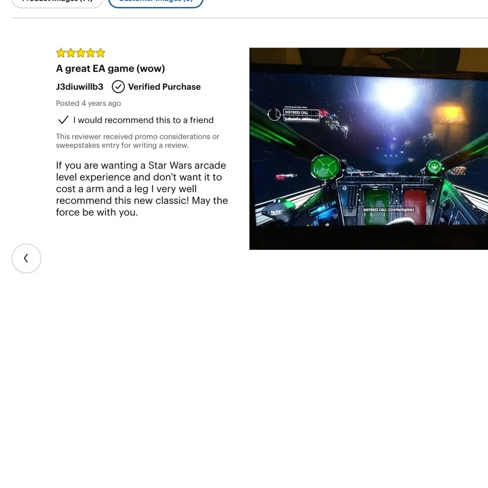VR Star Wars: Squadrons for PS4 - NEW IN BOX